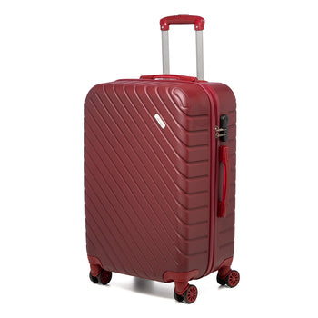 Trolley medio rigido rosso in ABS Govago, Valigie, SKU o912000216, Immagine 0